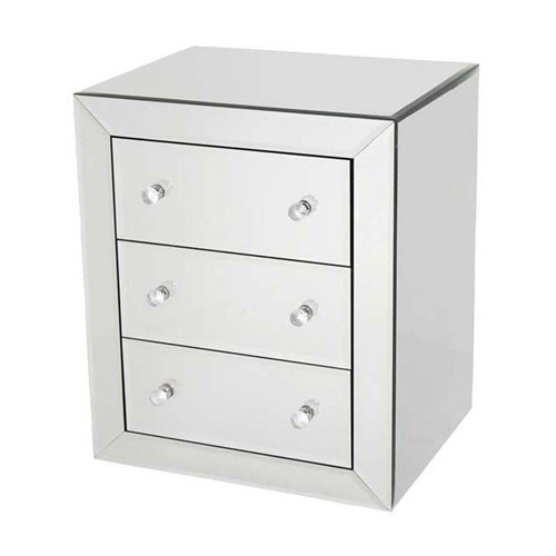 Mirrored Bedside Table -CBFN19