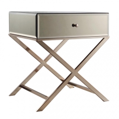 Mirrored Bedside Table- CBFN62