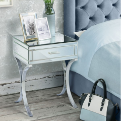 Mirrored Bedside Table- CBFN61