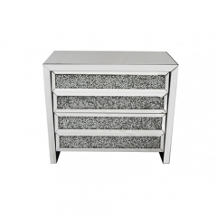 Crushed diamond chest of drawer-CBFF73