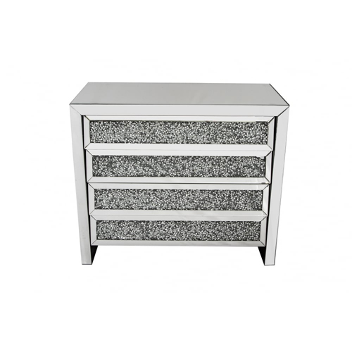 Crushed diamond chest of drawer-CBFF73