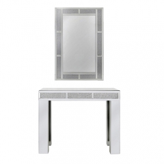 Crushed diamond mirror dressing table-CBFX04