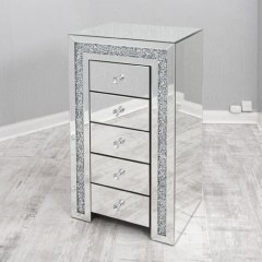 Crushed diamond chest of drawer-CBFF79