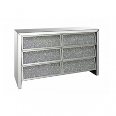 Crushed diamond chest of drawer-CBFF74