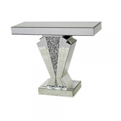 Crushed diamond mirror console table-CBFB58