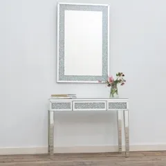Crushed diamond mirror dressing table-CBFX06