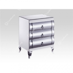 Curved Mirrored Bedside- CBFN78