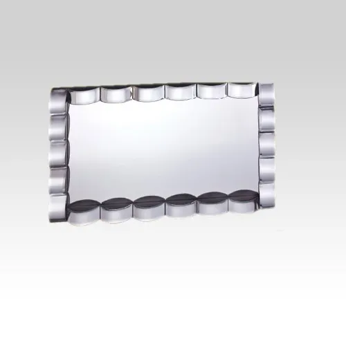 Mirrored Curved Rectangular Mirror - CBFA134