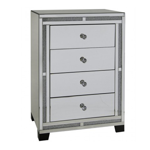 Crushed diamond chest of drawer-CBFF92