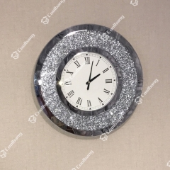 Crushed diamond mirror clock-CBFT10