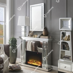 Living Room Funriture Crystal Mirrored Fireplace-CBFK06