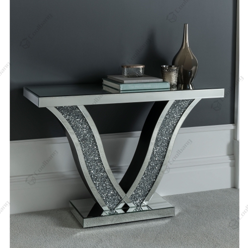 Crushed Diamond Console Table - CBHS-CT031