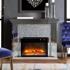 Living Room Furniture Crushed Diamond Fireplace CBHS-F013