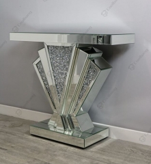 Crushed Diamond Console Table - CBHS-CT030