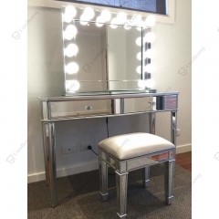 Mirrored Dressing Table with LED Mirror