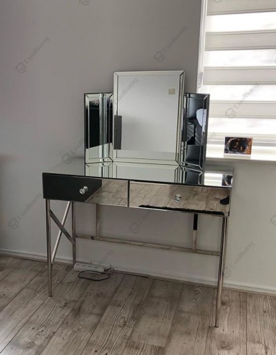 Mirrored Dressing Table with Mirror