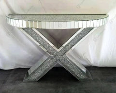 Modern Home Living Room Crushed Diamond Console Table