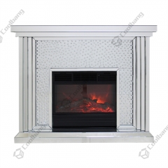 Living Room Funriture Crystal Mirrored Fireplace-CBFK05