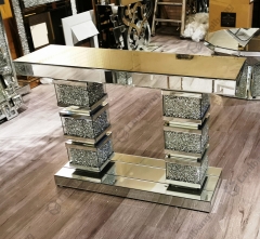 Modern Home Living Room Crushed Diamond Console Table