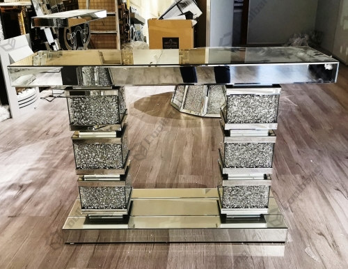 Modern Home Living Room Crushed Diamond Console Table