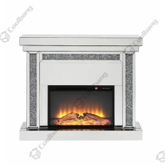 Modern Living Room Furniture Crushed diamond fireplace-CBFK01