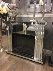 Living Room Furniture Crushed diamond fireplace-CBFK04