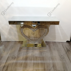 Modern Home Living Room Crushed Diamond Console Table