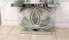 Modern Home Living Room Crushed Diamond Console Table