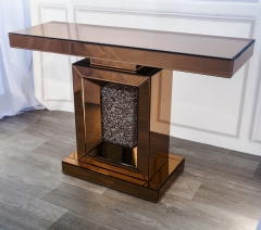 Modern Home Living Room Crushed Diamond Console Table