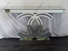 Modern Home Living Room Crushed Diamond Console Table