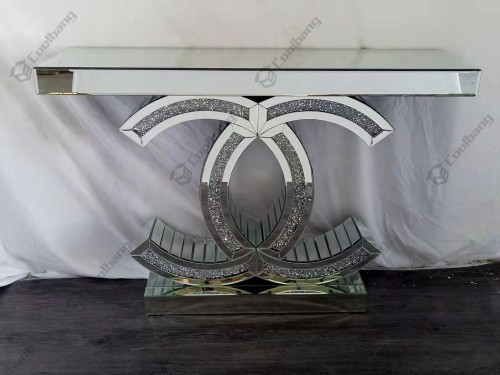 Modern Home Living Room Crushed Diamond Console Table