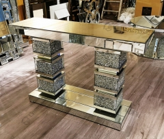 Modern Home Living Room Crushed Diamond Console Table