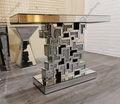 Modern Home Living Room Crushed Diamond Console Table