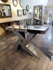 Modern Home Living Room Crushed Diamond Console Table