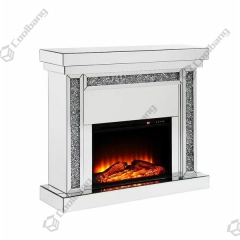 Modern Living Room Furniture Crushed diamond fireplace-CBFK01