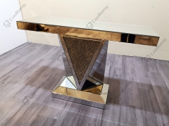 Modern Livng Room Crushed Diamond Console Table