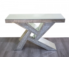 Modern Home Living Room Crushed Diamond Console Table