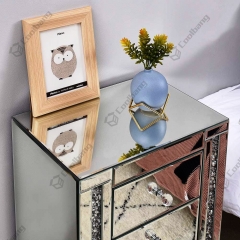 Luxury Style Crushed Diamond Bedside Table Nightstand