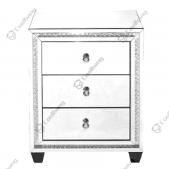 Luxury Style Crushed Diamond Bedside Table Nightstand