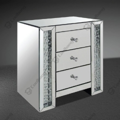 Luxury Style Crushed Diamond Bedside Table Nightstand