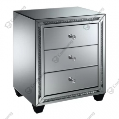 Luxury Style Crushed Diamond Bedside Table Nightstand