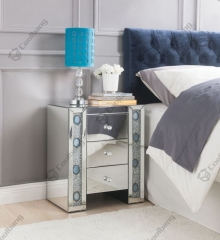 Luxury Style Crushed Diamond Bedside Table Nightstand