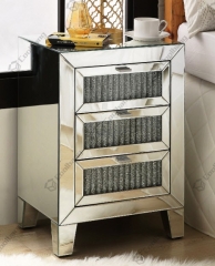 Luxury Style Crushed Diamond Bedside Table Nightstand