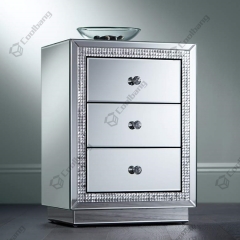 Luxury Style Crushed Diamond Bedside Table Nightstand