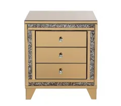 Luxury Style Crushed Diamond Bedside Table Nightstand