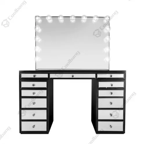 Modern Home Crushed Diamond Vanity Table Hollywood Dressing Table