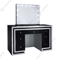 Modern Home Crushed Diamond Vanity Table Hollywood Dressing Table