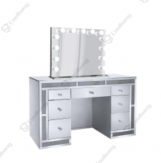 Modern Home Crushed Diamond Vanity Table Hollywood Dressing Table