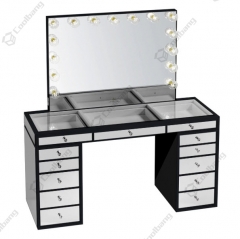 Modern Home Crushed Diamond Vanity Table Hollywood Dressing Table