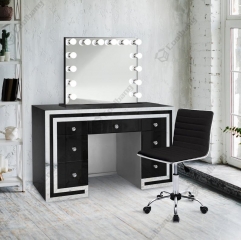 Modern Home Crushed Diamond Vanity Table Hollywood Dressing Table